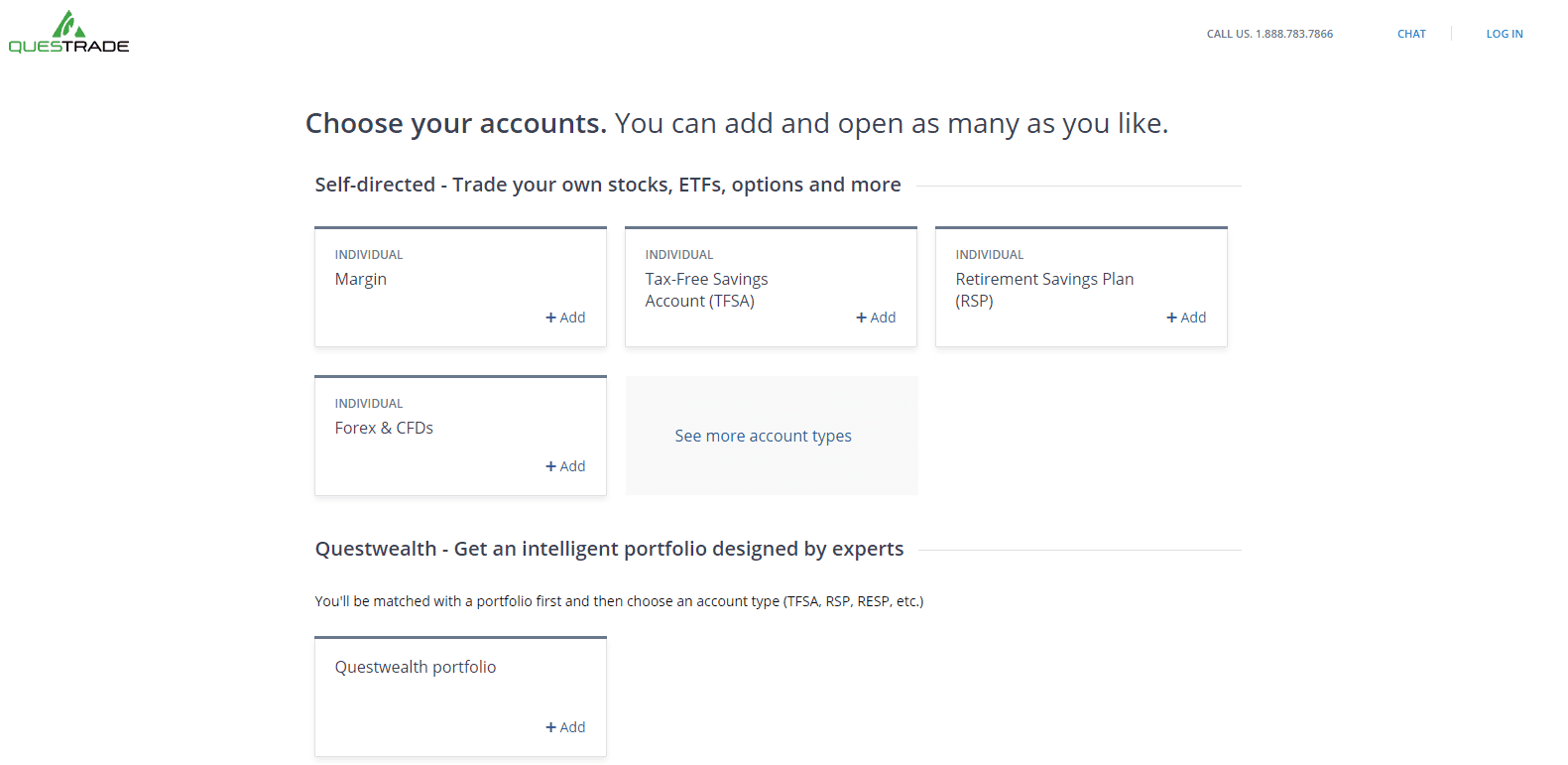 Questrade Review account opening process Questrade Review account opening process